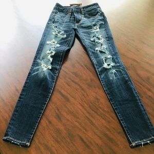 American Eagle Distressed Straight Leg Jeans
